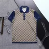 Projektant Summer Men koszule luksusowa marka koszulka polo Business Casual Tee w stylu Anglii koszulki Man Tops M-3xl