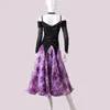 Stage Wear Ballroom Dance Competition Dress Modern Performance Diamond Studded