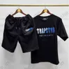 T-Shirts, modische kurze Trainingsanzüge für Herren, lässige Shorts, Trainingsanzug, Trapstar Damen-Trainingsanzüge mit Handtuch-Stickerei, stilvolle Herren-Sets, Hip-Hop-Street-Style, Design der Bewegung