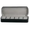 6 10 12 Slot Watch Box Portable Travel Zipper Collector Storage Biżuteria Buinage BoxBlack297U
