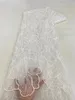 Fabric and Sewing African Lace Fabric French Net Sequins Fabric High Quality Sewing Embroidered Lace Tulle Nigerian Lace Fabric 5Yards 230721