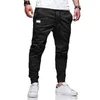 Men's Pants Sweatpants Casual Multi Pockets Joggers 2023 Fashion Men Slim Fit Cargo Solid Color Trousers Mens Streetwear