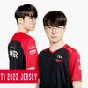 T-shirts pour hommes 2023 LOL T1 Maillot noir LCK SKT Faker Keria Zeus Oner Gumayusi T-shirt personnalisé Uniforme Hommes Femmes Fans E-Sport Hombre Top Tees