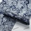 xinxinbuy casaco masculino designer jaqueta borla jeans conjuntos de impressão de letras agasalho feminino manga longa azul M-3XL