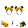 Bandanas 2 pièces épingle à cheveux Flash costume Graduation bande chapeau fête décor ceinture coiffure Greeter 2023 bandeau enfant cerceaux