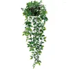 Decorative Flowers Artificial Ivy Plants Plastic Leaf With Pots Wedding Christmas Decoration For Home Window Sill Ornamental Flowerpot Wall