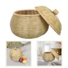 Dinnerware Sets Storage Bowl Bamboo-woven Basket Egg Organizing Weaving Multi-function Household