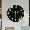 Horloges murales pratique longue durée grand nombre 30cm suspendu lumineux horloge numérique silencieuse utilisation quotidienne