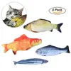 Cataire Jouets Simulation En Peluche Poisson Forme Poupée Interactive Animaux Oreiller Mâcher Morsure Fournitures pour Chat Kitty Chaton Poisson Flop Chat Jouet274I