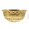 Bowls Bowl Treasure Basin erbjuder dekor rikedom mässing guld kinesiska gyllene hemvatten dekorativa koppar pengar bra tibetansk altare