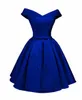 Short Homecoming Dresses Bow Satin Pockets Art Deco-inspired Neck Lace-up Party Gowns Princess Plus Size Mini Birthday Prom Graudation Cocktail Party Gowns 91