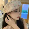 Berets Y2K France Style Cute Age-reducing Beret Cap Female Thin Autumn Octagonal Hat Bud Painter Big Circumference Women