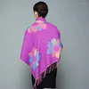 Halsdukar 2023 Autumn Winter Female Printing Scarf Women Cashmere Etical Style Long Shawl Wrap Filte Warm Tippet Wholesale