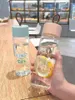 Water Bottles High Appearance Level Glass Female Summer Simple Small Portable Tea Infuser Cup Cute Student Bottle