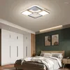 Tavan Işıkları 2023 LED LITMBABLE LAMP MODERN MODA Creative Gri Square/ Dikdörtgen Oturma Odası Yatak Odası Restoranı