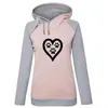 Women's Hoodies Letters Print For Women Zipper Decoration Tops Sweatshirt Femmes Kawaii Corduroy Casual Thick Sweatshirts