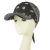 Ball Caps Mode Bandana Turban Quadrat Schal Hut Damen Boho Flora Krawatte Knoten Zurück Baseball Kappe Frauen Kopftuch Sonnenblende mit kapuze