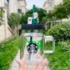 Starbucks tasse saison environnementale tablier vert ours Mason tasse paille verre transparent 600ml pratique cup293f