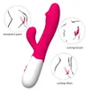 Brinquedo adulto de silicone portátil recarregável de 30 velocidades Clit Clitoris Clitoris Sex Toy G Spot Dual Motor Coelho Vibrador para mulheres femininas