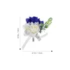 Decorative Flowers Artificial Wedding Decoration Bride Corsages Couple Boutonniere Dress Accessories