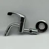 Bathroom Sink Faucets High Neck Knob Plating G1/2 Inch DN15 Basin Tap Alloy Bibcock Washing Machine Fast On Faucet