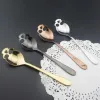 Sugar Skull Tea Spoon Suck Stainless Coffee Spoons Dessert Spoon Ice Cream Tableware Colher Kitchen Accessories NEW FY5329