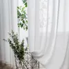 Sheer Curtains Super Soft Great Hand Feeling White Tulle Curtains for Living Room Decoration Modern Veil Chiffon Solid Sheer Voile Kitchen 230721