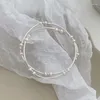 STRAND Persoonlijkheid Geavanceerde Koreaanse elastische elastische dubbele laag Pearl Ins Niche Design Cool Wind Bracelet Mori-serie eenvoudige sieraden
