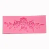 Baking Moulds Craft Flower Rose & Leaf Silicone Fondant Cake Mold Cupcake Jelly Candy Chocolate Molds Soap Tools