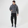 Felpe con cappuccio da uomo Felpa con cappuccio e in cashmere autunnale da uomo per maglione di agnello Camouflage invernale Trendy Top con cappuccio