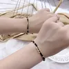 Strand Advanced Min Sheng Qian gewebt für weibliche INS -Münzpaar -Freunden Bracelet Small Design einfacher Studentenstil