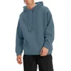 Men's Hoodies Winter H And Thick Hooded Solid Color Sweater Sweatshirt Men No Hood