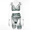 Beha's sets erotisch gaas ondergoedpak vrouwen sexy transparante lingerie bh garter slipjes string porno exotische sensuele kostuums 3xl