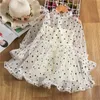 3-8 ans filles princesse dentelle Tutu robe pour fête vacances casual filles Cosume printemps enfants à manches longues robe en maille pour les enfants