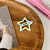 Candy Color Checked Pentagram BB Clip Metal Geometric Barrettes for Women Girls Sweet Bangs Side Clip Hairpin Hair Accessories