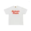 T-shirts pour hommes MADE HUMAN poitrine lettrage dessin animé natation canard Couple T-shirt à manches courtes T-shirt d'été pour hommes et femmes