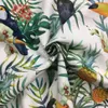 Rainforest Summer Parrot Digital Print Ramphasto Chair Upholstery Sofa Armchair Velvet Fabric Decorative Pillow Case Cloth 140cm w210E