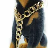 Collari per cani Fashion Metal P ChokeChain Gold Slip Collar Design di lusso Collana da addestramento durevole Cani di grossa taglia Gioielli per animali domestici Accessorio per cuccioli