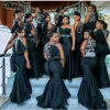 2020 African Mermaid Sexy Maid of Honor Dresses Evening Gowns Long Bridesmaid Dresses Junior Bridemaids Party Wear302x