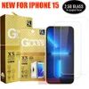 2.5d 템퍼링 유리 전화 화면 iPhone 15 14 13 12 11 Pro XS XR XR Max Samsung A14 A24 A34 A54 A13 A23 A53 A73 0.3mm 유리 소매 종이 백