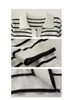 Women's Knits EMBELLIKE Cotton Short Sleeve Striped Polo Collar Sweater Dames Cropped Knitted Tops M L