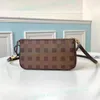 Designer de mode luxe Cross Body femmes Totes sacs à bandoulière Portefeuilles en cuir Patchwork dames sacs à main téléphone sac en cuir marron damier toile sac à main