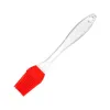 New Spice Tools Silicone BBQ Brush Transparent Handle Baking Oil Cake Pastry Cream High Temperature Resistant Camping Utensil Kitchen Tool