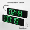 Wanduhren Große Digitaluhr Fernbedienung Temperatur Datum Woche Anzeige Timer Countdown Tisch Wandmontage Dual Alarme LED 230721