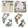 Decoratieve bloemen kunstmatige huwelijksboog rozenbloem swag handgemaakt voor ceremonie en receptie achtergronddecoratie elegant welkomstbord
