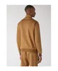 Мужские толстовок осени с длинным рукавом коричневый случайный свитер.