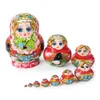 Dockor 510Layers Matrioschka Houten Russian Nesting Matryoshka Doll Poppen Voor Kinderen Brithday Geschenken Decor Poupee de Russ 230721