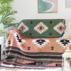 Filtar Bohemian Plaid Filt för bäddsoffa Dekorativ utomhuscamping Picknick Boho Cover Throw With Tassel 230721