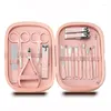 Nail Art Kits Professional Personal Care Tool Stainless Steel Scissor Cutter SetPedicure Manicure Kit With PP Case