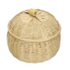Dinnerware Sets Storage Bowl Bamboo-woven Basket Egg Organizing Weaving Multi-function Household